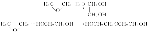 Diethylene glycol is produced  from hydrolysis of ethylene oxide